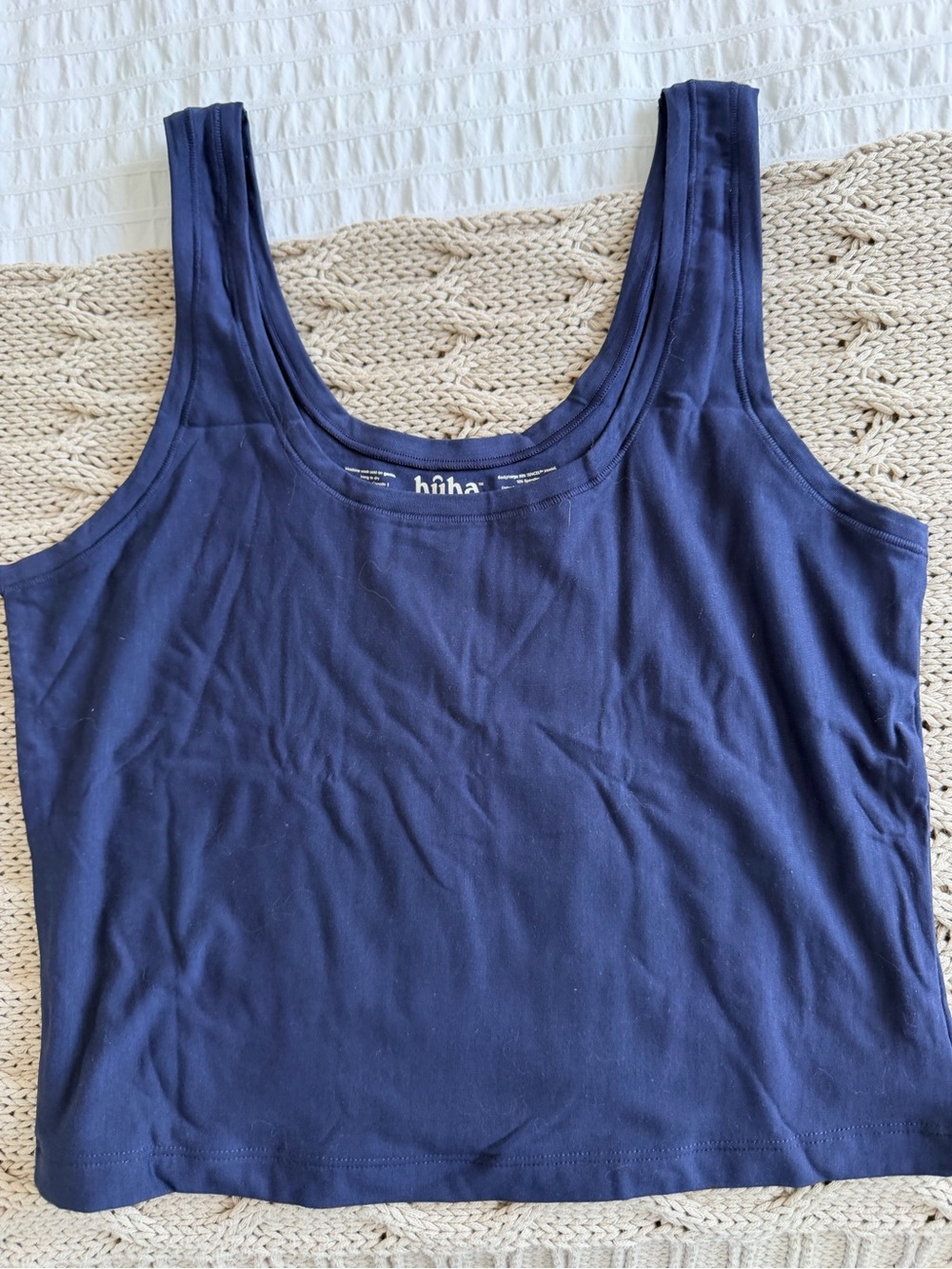Everyday Navy Scoop Tank Top - Women's Comfortable Stretch
